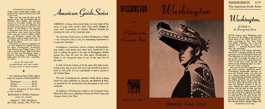 Item #18393 Washington, A Guide to the Evergreen State. American Guide Series, WPA