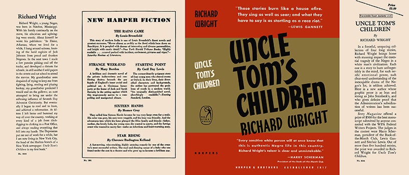 Item #18399 Uncle Tom's Children. Richard Wright.