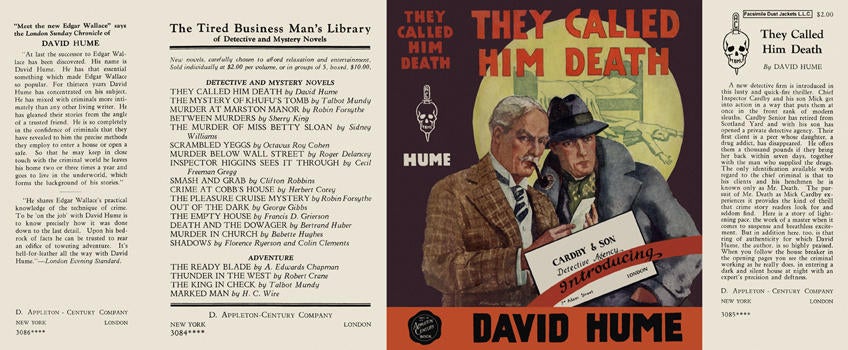 Item #1841 They Called Him Death. David Hume