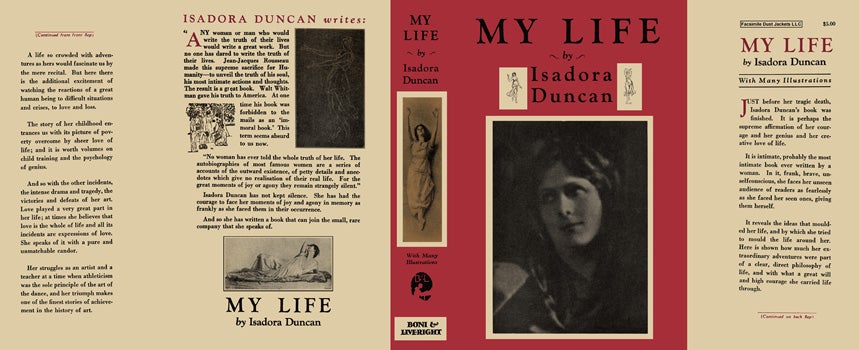 Item #18442 My Life. Isadora Duncan.