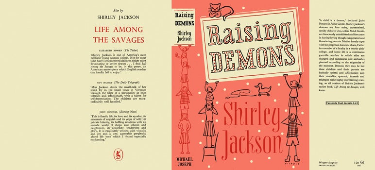 Item #18600 Raising Demons. Shirley Jackson.