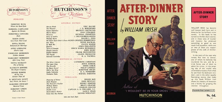 Item #1866 After-Dinner Story. William Irish