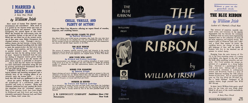 Item #1868 Blue Ribbon, The. William Irish