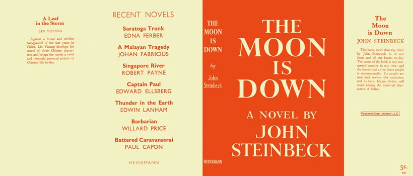 Item #18682 Moon Is Down, The. John Steinbeck.