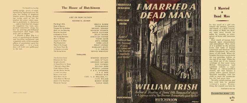 Item #1874 I Married a Dead Man. William Irish