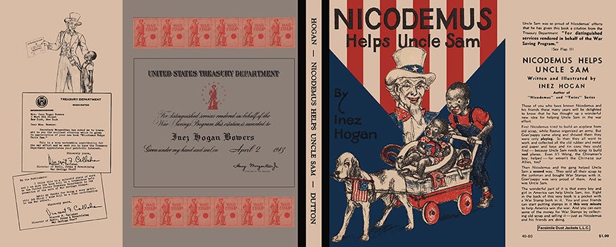 Item #18849 Nicodemus Helps Uncle Sam. Inez Hogan.