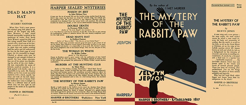 Item #1894 Mystery of the Rabbit's Paw, The. Selwyn Jepson.