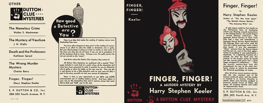 Item #1914 Finger, Finger! Harry Stephen Keeler