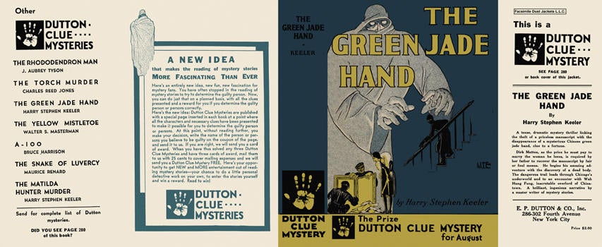 Item #1916 Green Jade Hand, The. Harry Stephen Keeler