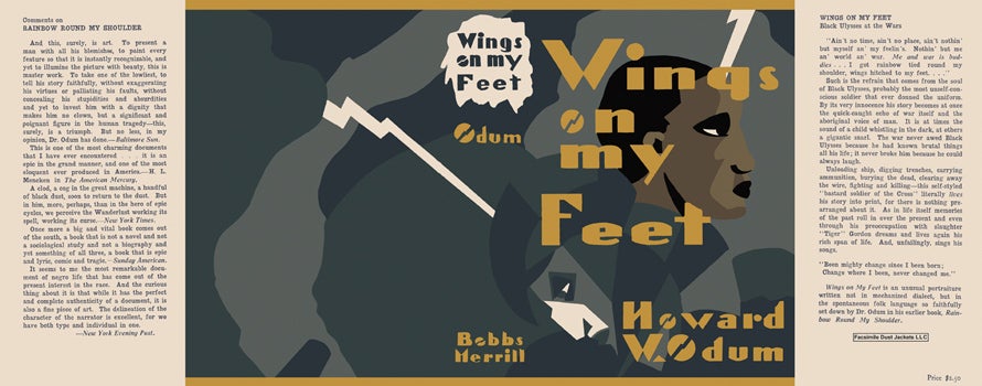 Item #19163 Wings on My Feet. Howard W. Odum