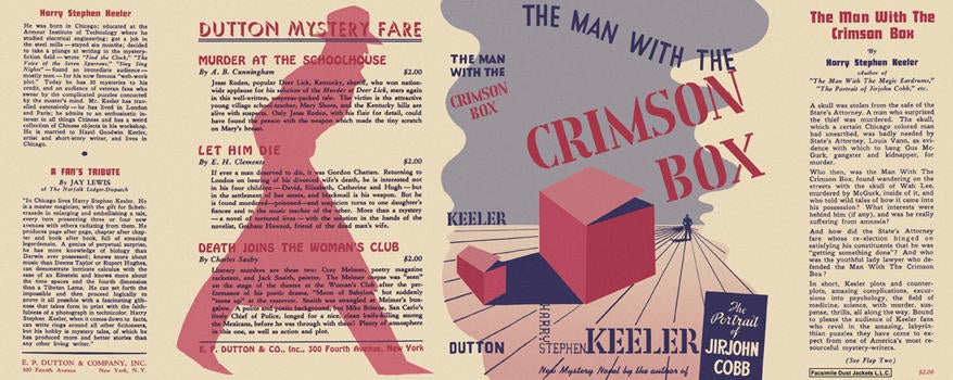 Item #1917 Man with the Crimson Box, The. Harry Stephen Keeler