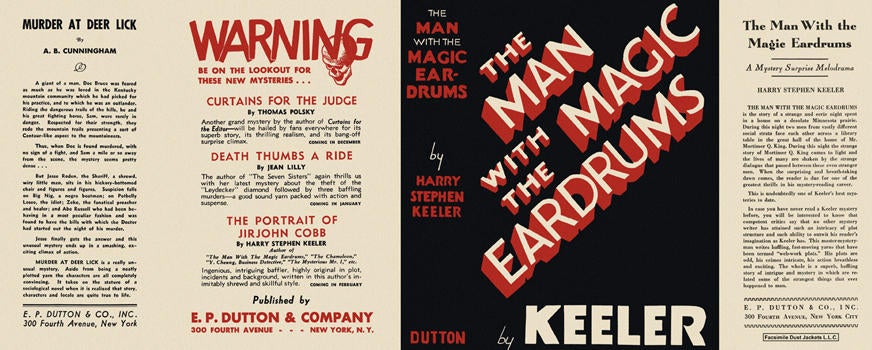 Item #1918 Man with the Magic Eardrums, The. Harry Stephen Keeler