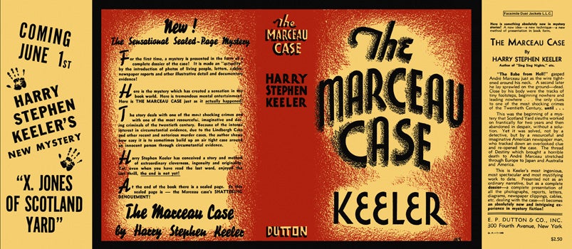 Item #1919 Marceau Case, The. Harry Stephen Keeler