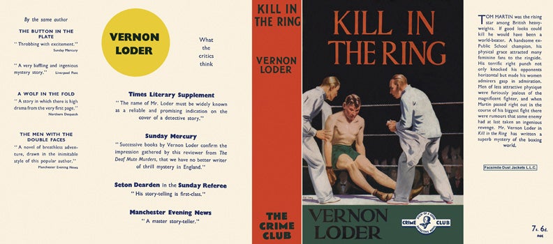 Item #19301 Kill in the Ring. Vernon Loder