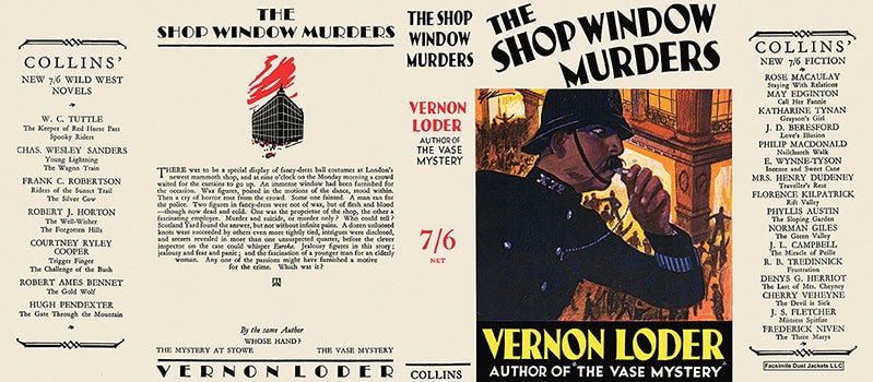 Item #19305 Shop Window Murders, The. Vernon Loder