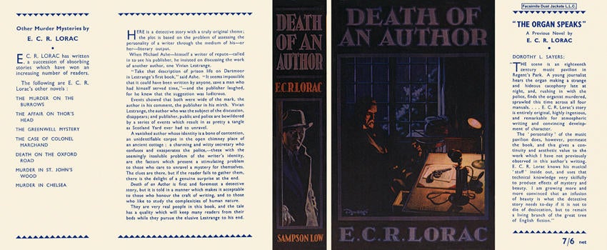 Item #19311 Death of an Author. E. C. R. Lorac.