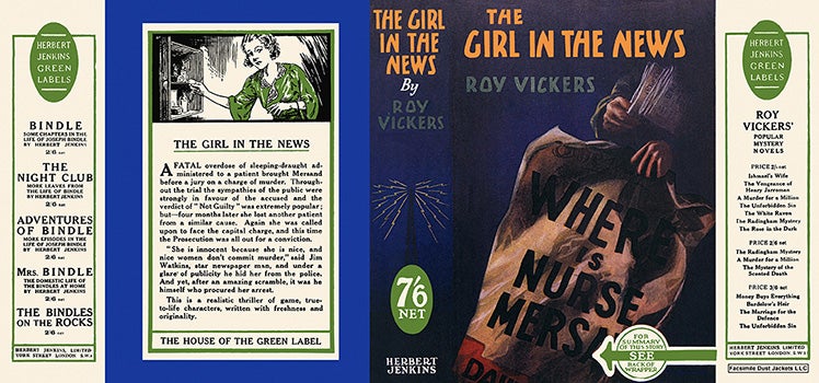 Item #19355 Girl in the News, The. Roy Vickers