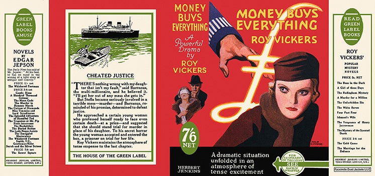 Item #19364 Money Buys Everything. Roy Vickers.