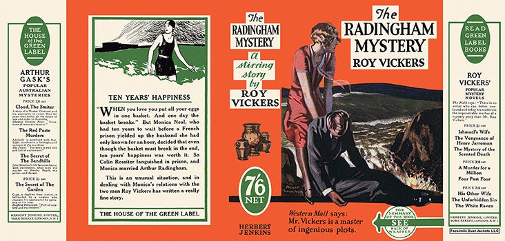 Item #19367 Radingham Mystery, The. Roy Vickers