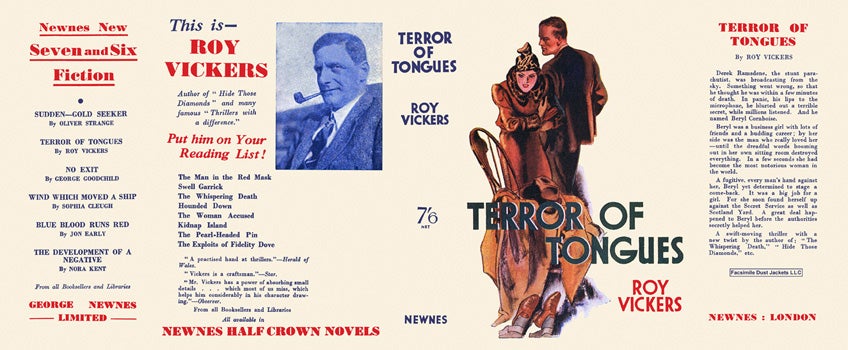Item #19368 Terror of Tongues. Roy Vickers