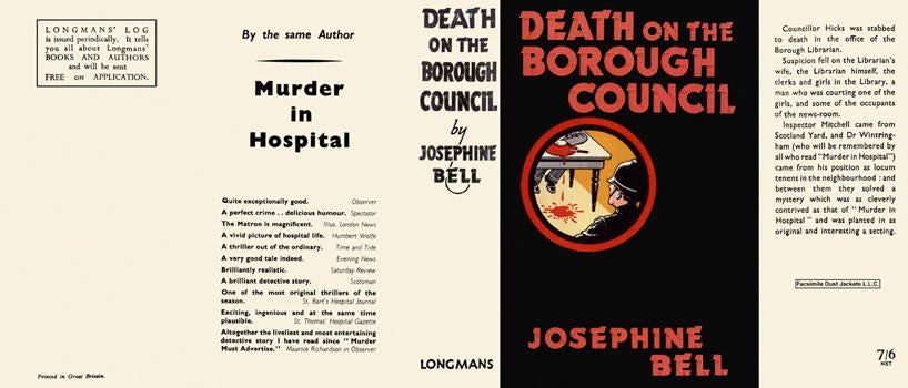 Item #194 Death on the Borough Council. Josephine Bell.