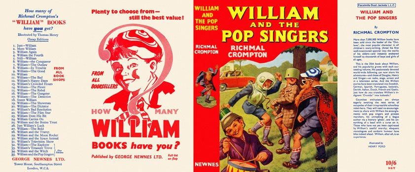 Item #19419 William and the Pop Singers. Richmal Crompton