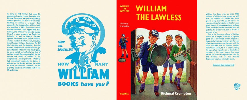 Item #19425 William the Lawless. Richmal Crompton