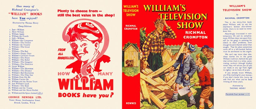 Item #19427 William's Television Show. Richmal Crompton.