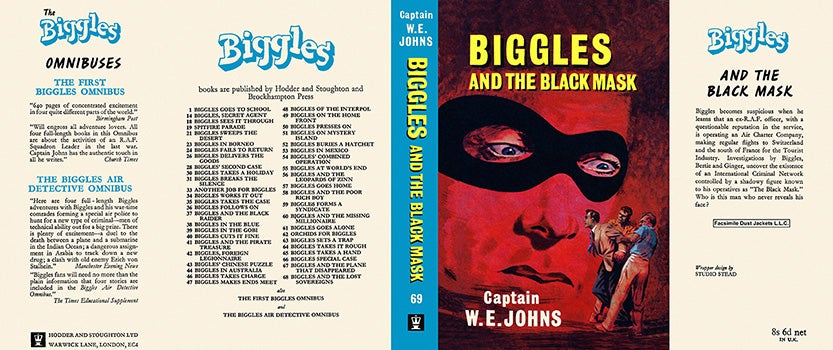 Item #19451 Biggles and the Black Mask. Captain W. E. Johns