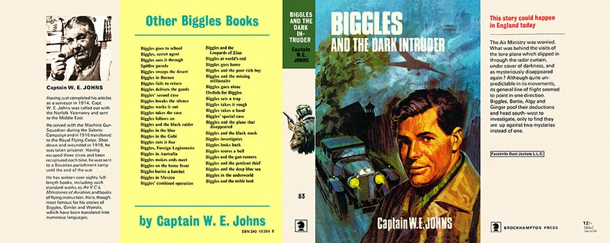 Item #19454 Biggles and the Dark Intruder. Captain W. E. Johns