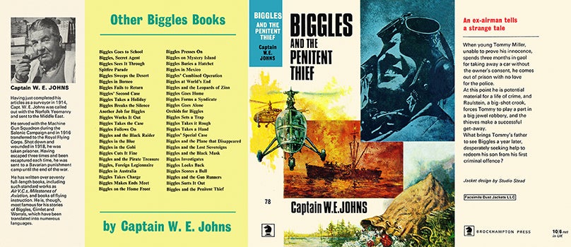 Item #19460 Biggles and the Penitent Thief. Captain W. E. Johns.