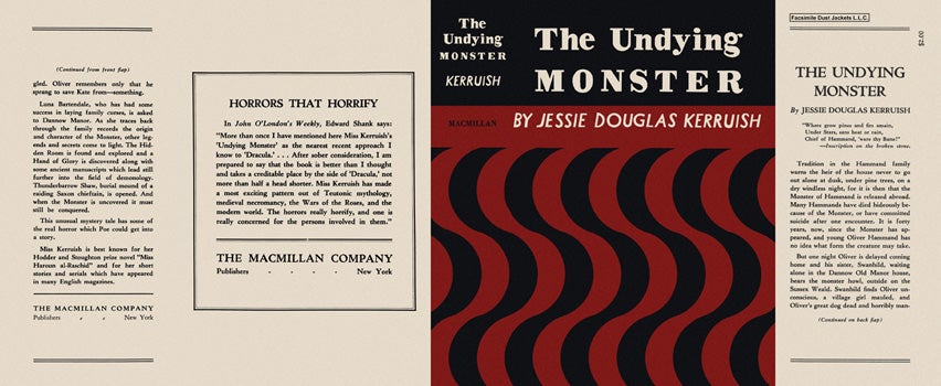 Item #1947 Undying Monster, The. Jessie Douglas Kerruish