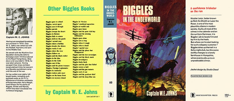 Item #19473 Biggles in the Underworld. Captain W. E. Johns.