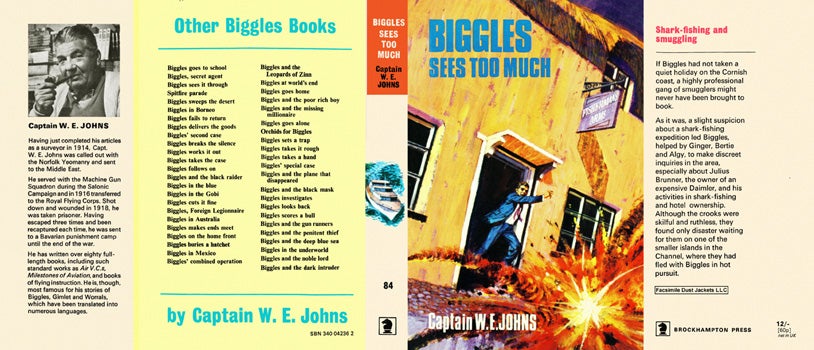 Item #19479 Biggles Sees Too Much. Captain W. E. Johns