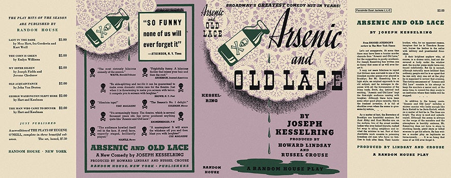 Item #1948 Arsenic and Old Lace. Joseph Kesselring.