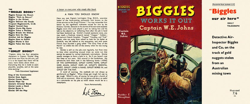 Item #19485 Biggles Works It Out. Captain W. E. Johns