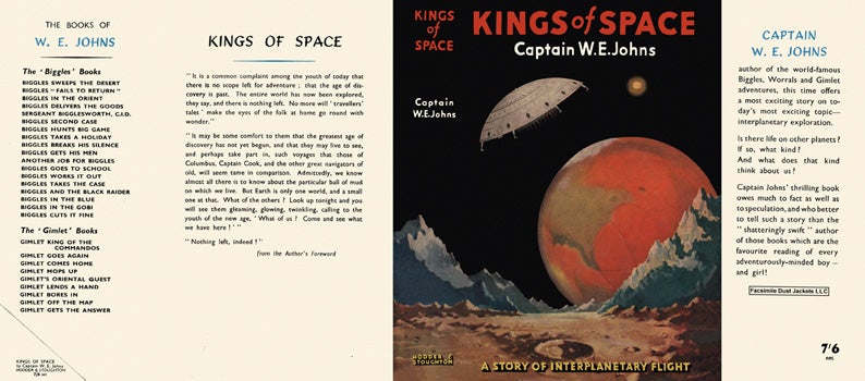 Item #19495 Kings of Space. Captain W. E. Johns