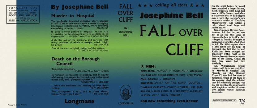 Item #195 Fall over Cliff. Josephine Bell.