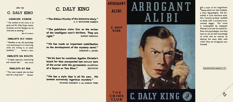 Item #1957 Arrogant Alibi. C. Daly King.