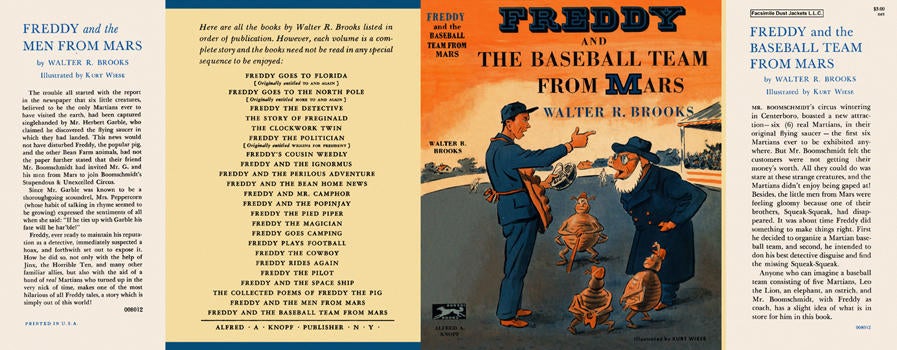 Item #19704 Freddy and the Baseball Team from Mars. Walter R. Brooks, Kurt Wiese