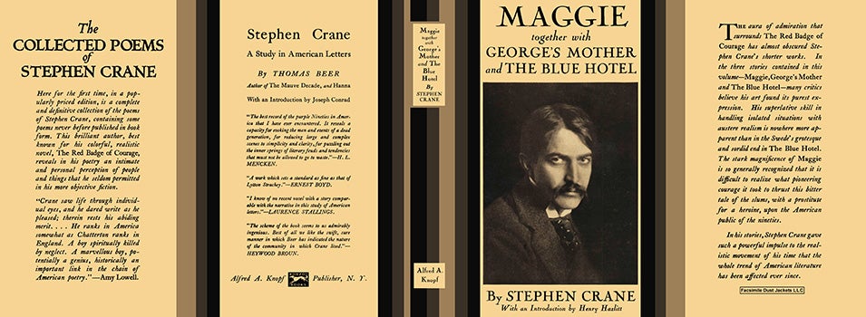 Item #19867 Maggie; George's Mother; and The Blue Hotel. Stephen Crane