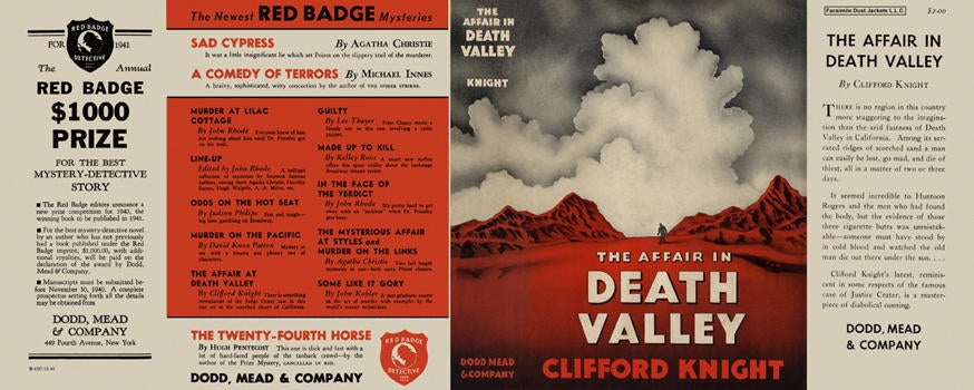 Item #1990 Affair in Death Valley, The. Clifford Knight