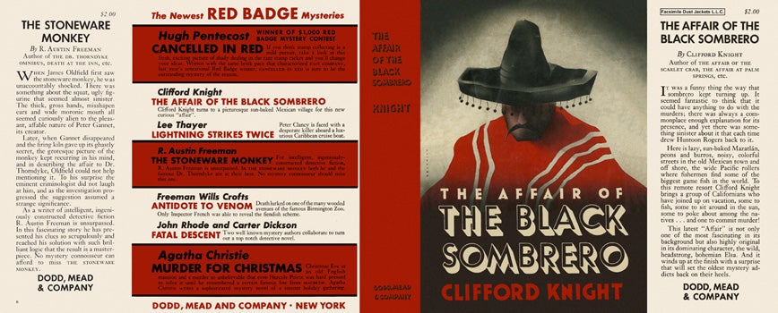 Item #1992 Affair of Black Sombrero, The. Clifford Knight.