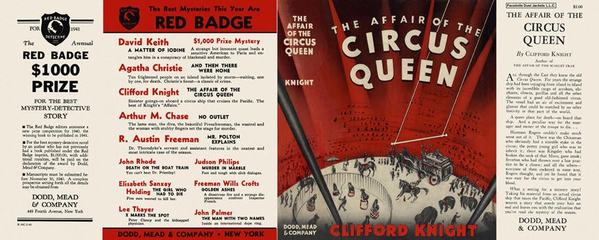 Item #1993 Affair of the Circus Queen, The. Clifford Knight