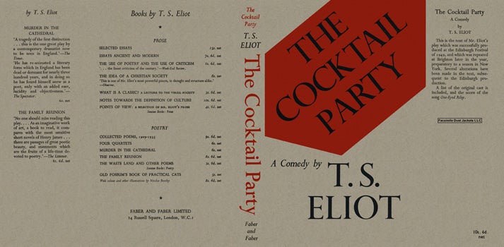 Item #19999 Cocktail Party, The. T. S. Eliot