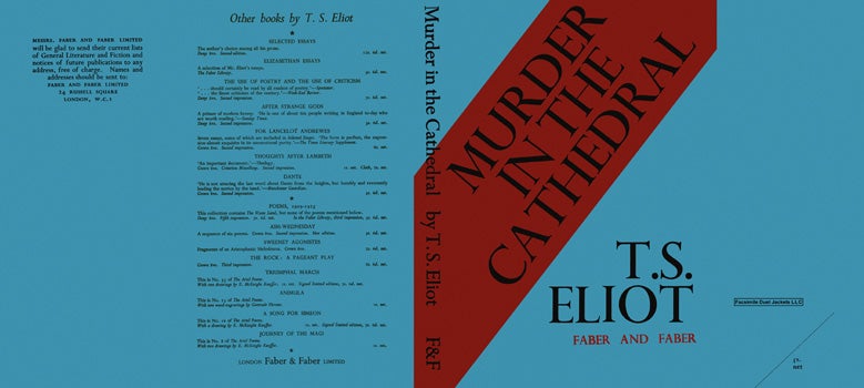 Item #20003 Murder in the Cathedral. T. S. Eliot