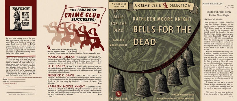 Item #2008 Bells for the Dead. Kathleen Moore Knight.