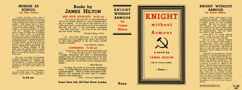 Item #20269 Knight Without Armour. James Hilton