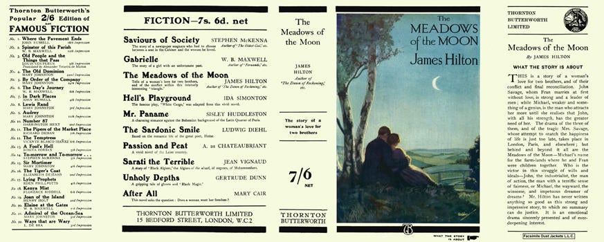 Item #20271 Meadows of the Moon, The. James Hilton