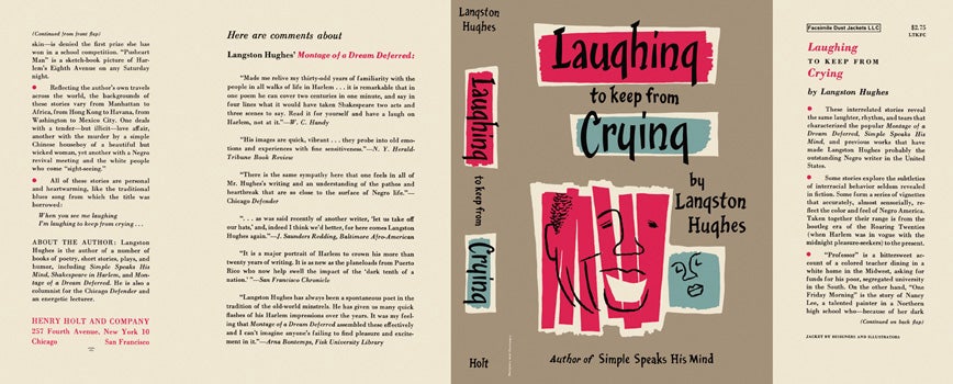 Item #20313 Laughing to Keep from Crying. Langston Hughes.